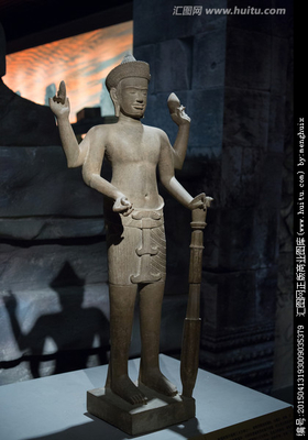 毗濕奴像 毗濕奴神 柬埔寨,傳統文化,文化藝術,攝影,匯圖網www.huitu.com