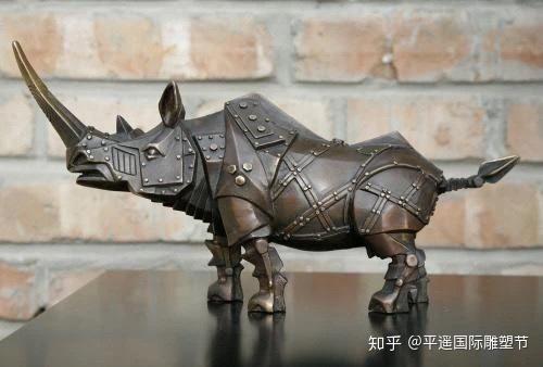 流淌在華夏文化的血液里面,華夏玉器銅器石器只要出現(xiàn)犀牛的圖騰就是