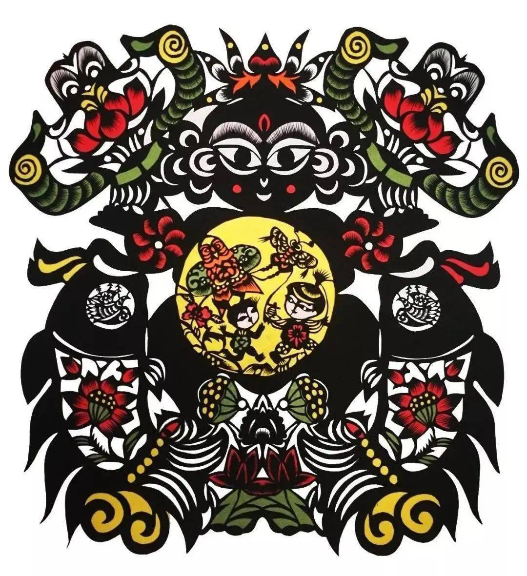 文化| 中國最古老的民間藝術(shù)之一:剪紙_套色